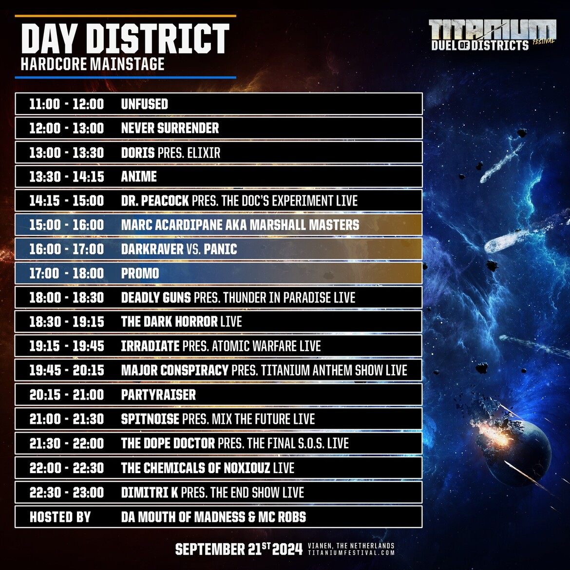 CHECK THE TIMETABLE NOW!